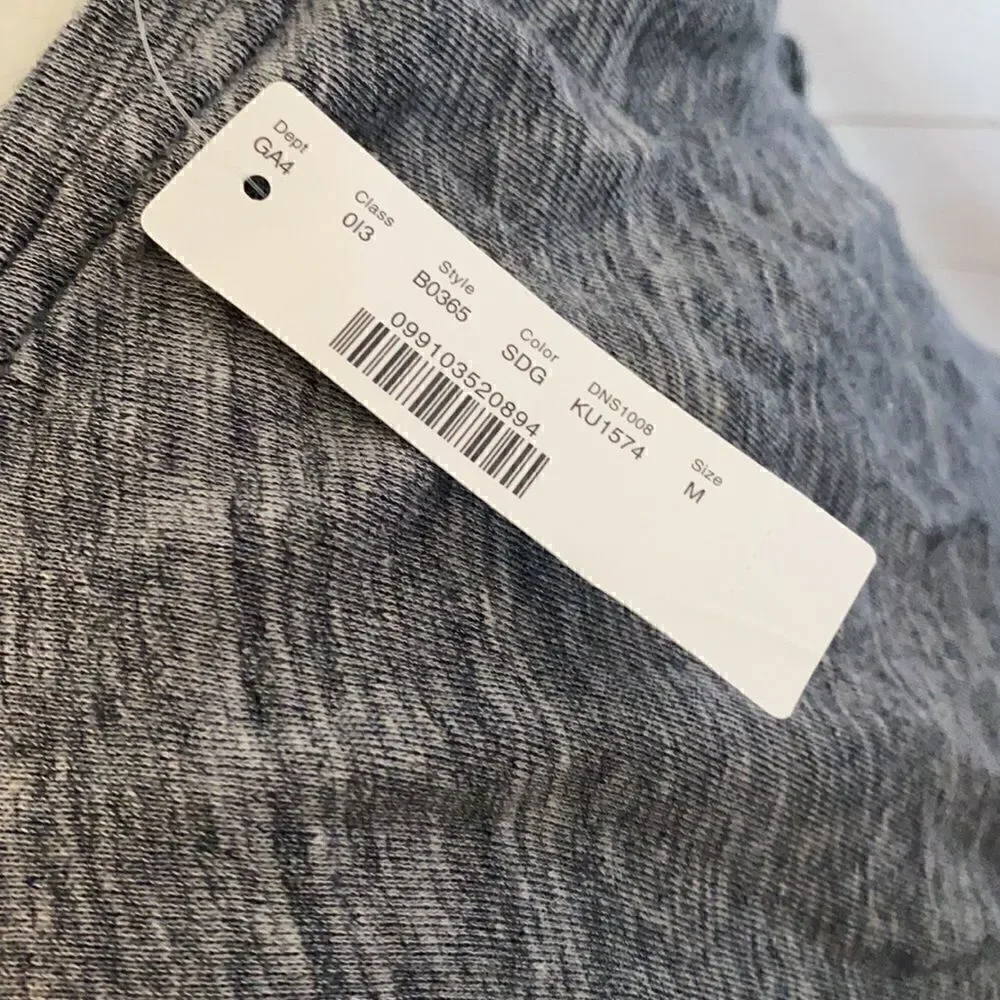 J. Crew | J. Crew Ruched Knit Dress Marled Blue Gray  Sweatshirt Dress NWT | M
